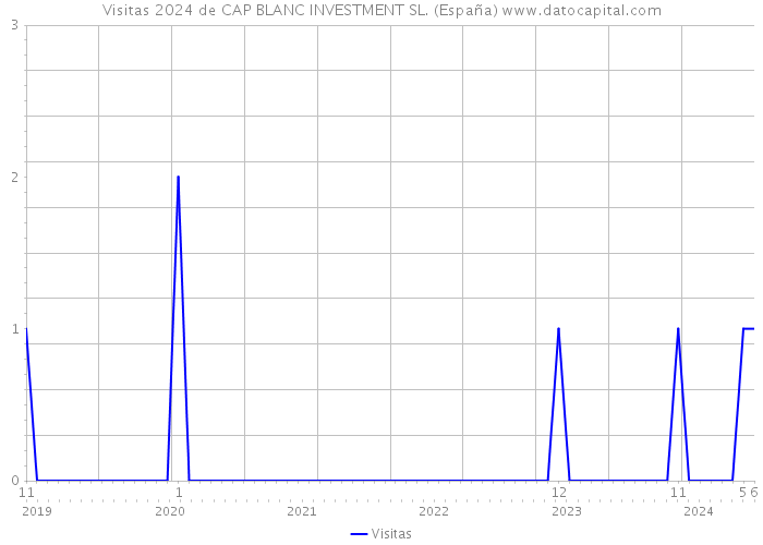 Visitas 2024 de CAP BLANC INVESTMENT SL. (España) 