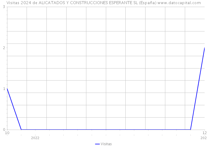 Visitas 2024 de ALICATADOS Y CONSTRUCCIONES ESPERANTE SL (España) 