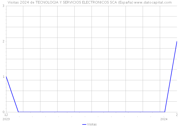Visitas 2024 de TECNOLOGIA Y SERVICIOS ELECTRONICOS SCA (España) 