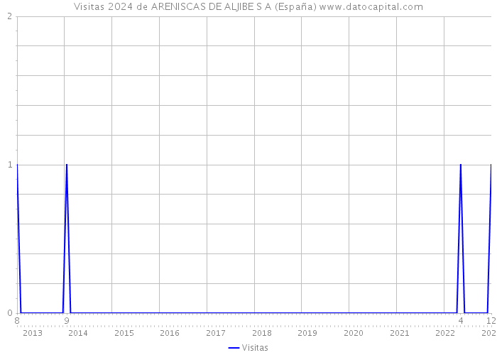 Visitas 2024 de ARENISCAS DE ALJIBE S A (España) 