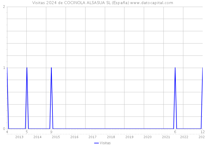Visitas 2024 de COCINOLA ALSASUA SL (España) 