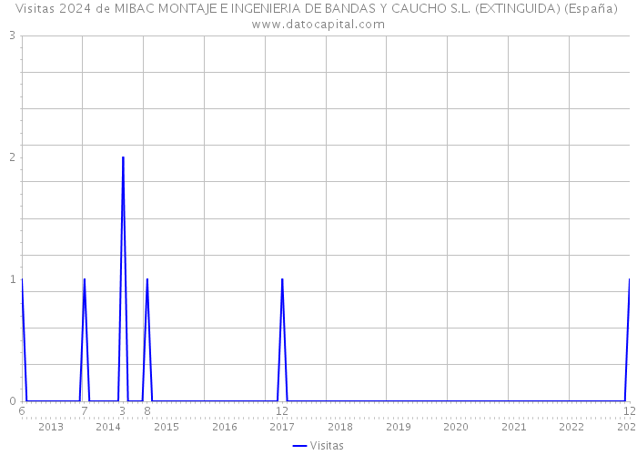 Visitas 2024 de MIBAC MONTAJE E INGENIERIA DE BANDAS Y CAUCHO S.L. (EXTINGUIDA) (España) 