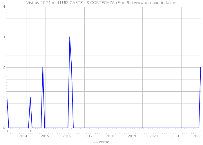 Visitas 2024 de LLUIS CASTELLS CORTEGAZA (España) 