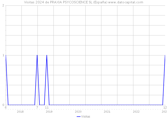 Visitas 2024 de PRAXIA PSYCOSCIENCE SL (España) 
