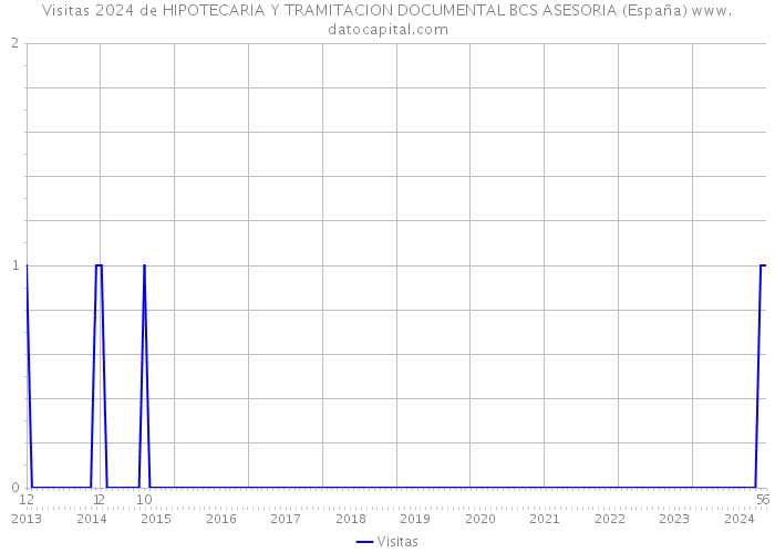 Visitas 2024 de HIPOTECARIA Y TRAMITACION DOCUMENTAL BCS ASESORIA (España) 