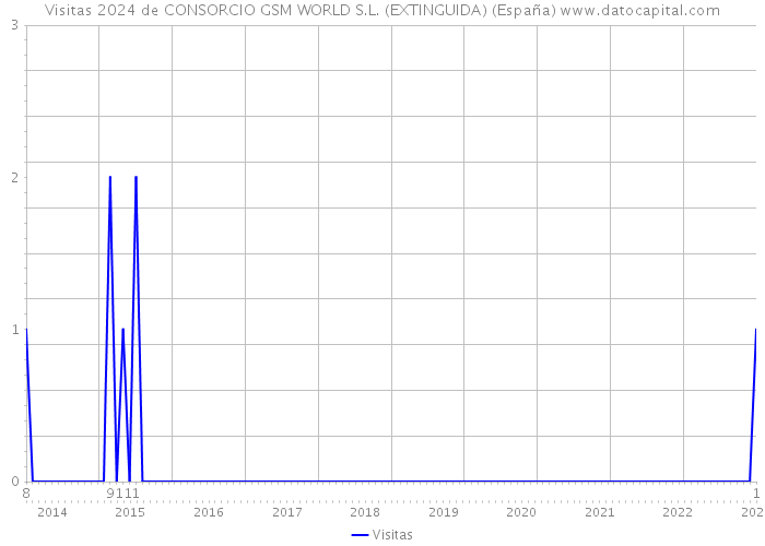 Visitas 2024 de CONSORCIO GSM WORLD S.L. (EXTINGUIDA) (España) 