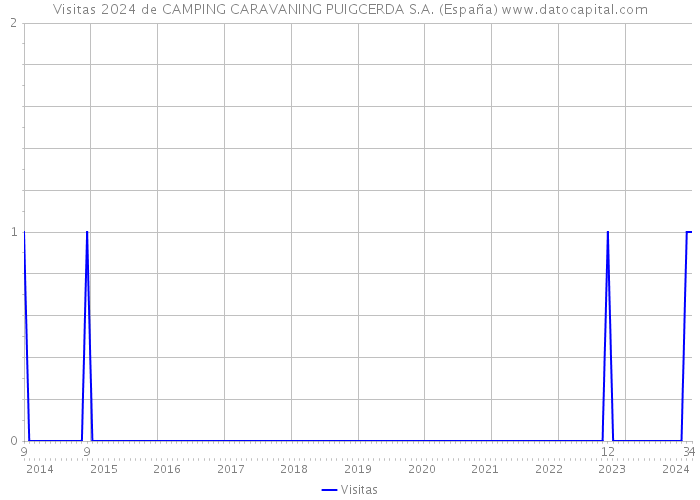 Visitas 2024 de CAMPING CARAVANING PUIGCERDA S.A. (España) 