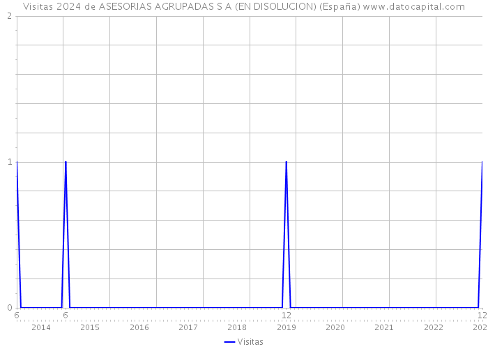 Visitas 2024 de ASESORIAS AGRUPADAS S A (EN DISOLUCION) (España) 