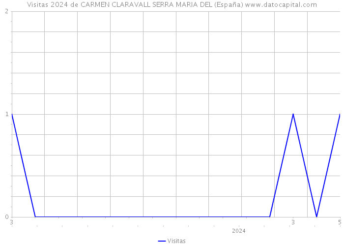 Visitas 2024 de CARMEN CLARAVALL SERRA MARIA DEL (España) 