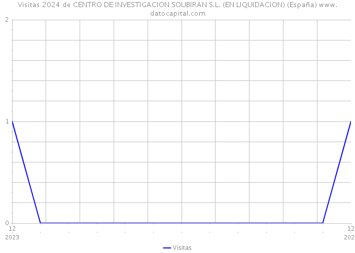 Visitas 2024 de CENTRO DE INVESTIGACION SOUBIRAN S.L. (EN LIQUIDACION) (España) 