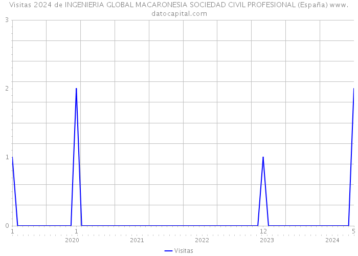 Visitas 2024 de INGENIERIA GLOBAL MACARONESIA SOCIEDAD CIVIL PROFESIONAL (España) 