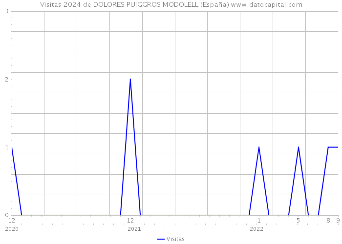 Visitas 2024 de DOLORES PUIGGROS MODOLELL (España) 