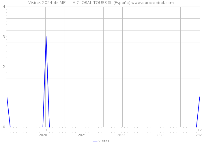 Visitas 2024 de MELILLA GLOBAL TOURS SL (España) 