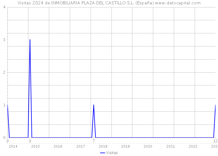 Visitas 2024 de INMOBILIARIA PLAZA DEL CASTILLO S.L. (España) 
