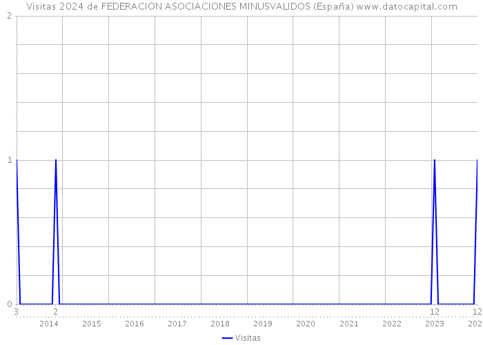 Visitas 2024 de FEDERACION ASOCIACIONES MINUSVALIDOS (España) 