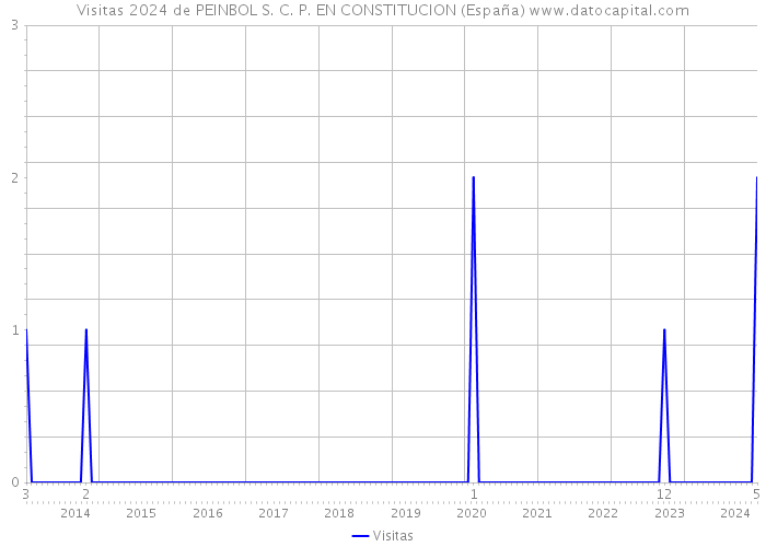 Visitas 2024 de PEINBOL S. C. P. EN CONSTITUCION (España) 