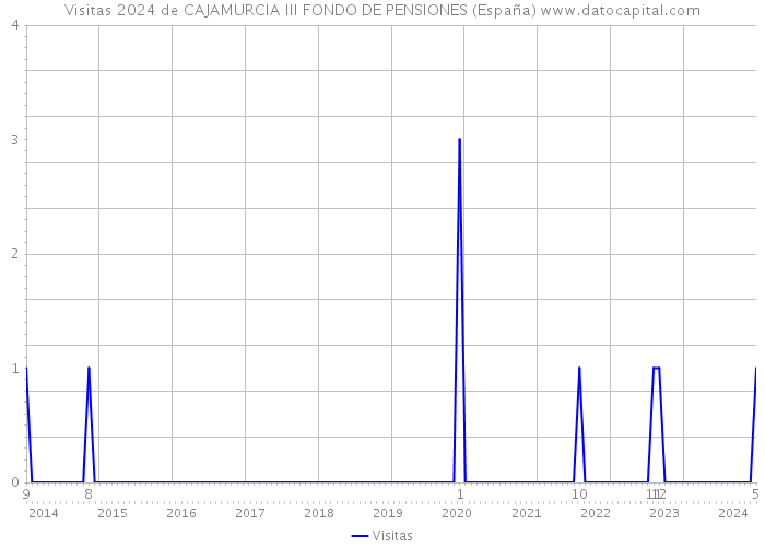 Visitas 2024 de CAJAMURCIA III FONDO DE PENSIONES (España) 