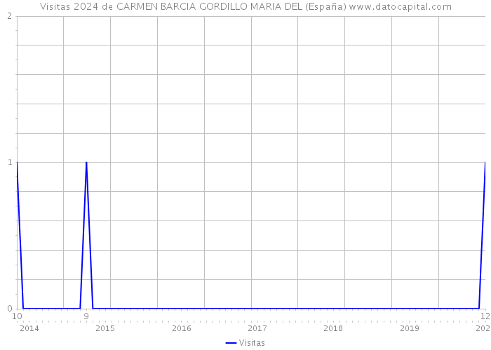 Visitas 2024 de CARMEN BARCIA GORDILLO MARIA DEL (España) 