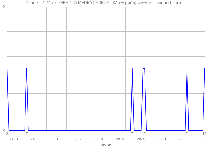 Visitas 2024 de SERVICIO MEDICO ARENAL SA (España) 