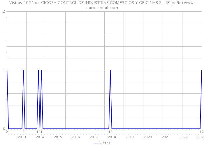 Visitas 2024 de CICOSA CONTROL DE INDUSTRIAS COMERCIOS Y OFICINAS SL. (España) 