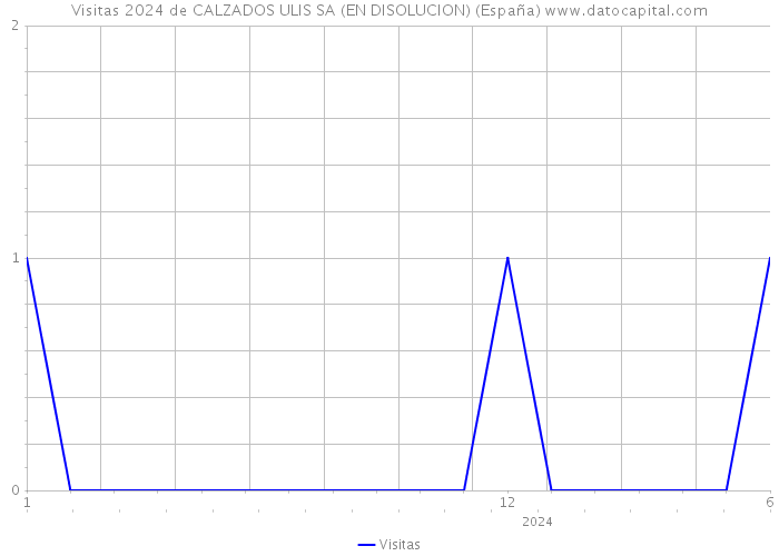 Visitas 2024 de CALZADOS ULIS SA (EN DISOLUCION) (España) 
