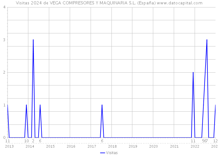 Visitas 2024 de VEGA COMPRESORES Y MAQUINARIA S.L. (España) 
