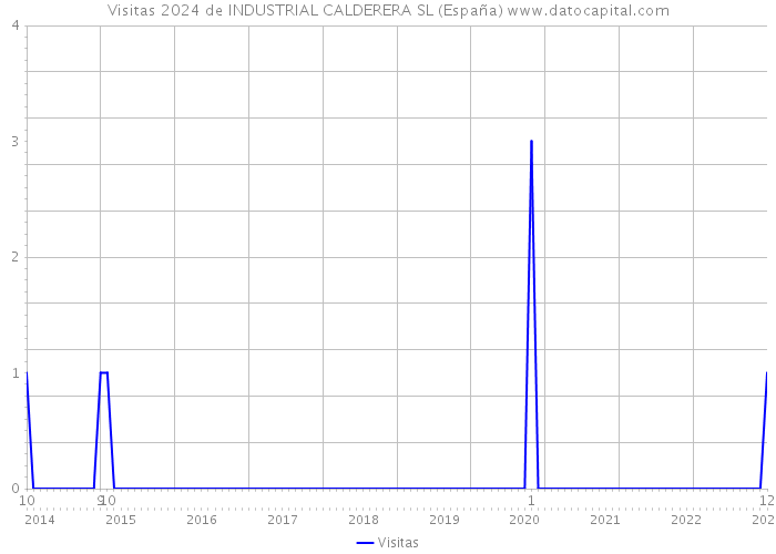 Visitas 2024 de INDUSTRIAL CALDERERA SL (España) 