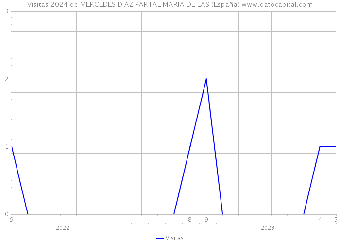 Visitas 2024 de MERCEDES DIAZ PARTAL MARIA DE LAS (España) 