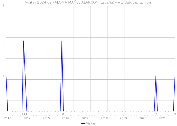 Visitas 2024 de PALOMA MAÑEZ ALARCON (España) 