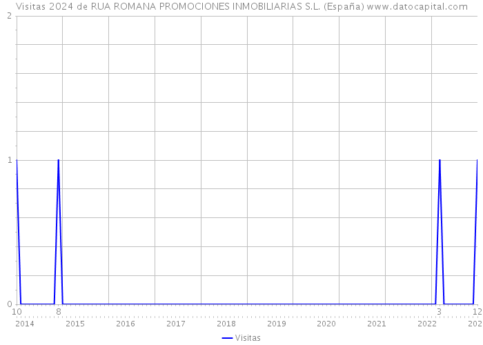 Visitas 2024 de RUA ROMANA PROMOCIONES INMOBILIARIAS S.L. (España) 