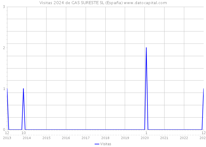 Visitas 2024 de GAS SURESTE SL (España) 