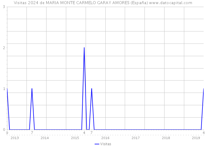 Visitas 2024 de MARIA MONTE CARMELO GARAY AMORES (España) 