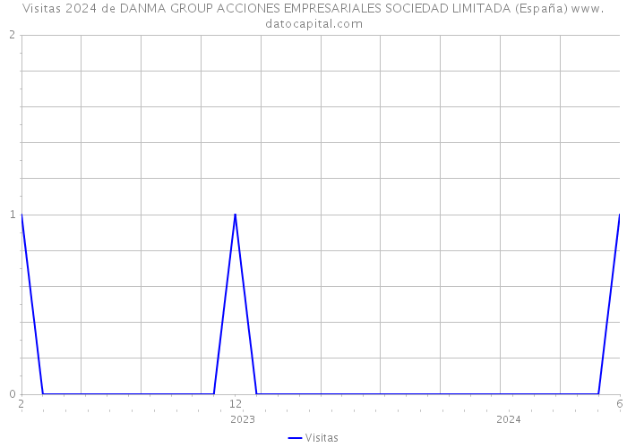 Visitas 2024 de DANMA GROUP ACCIONES EMPRESARIALES SOCIEDAD LIMITADA (España) 