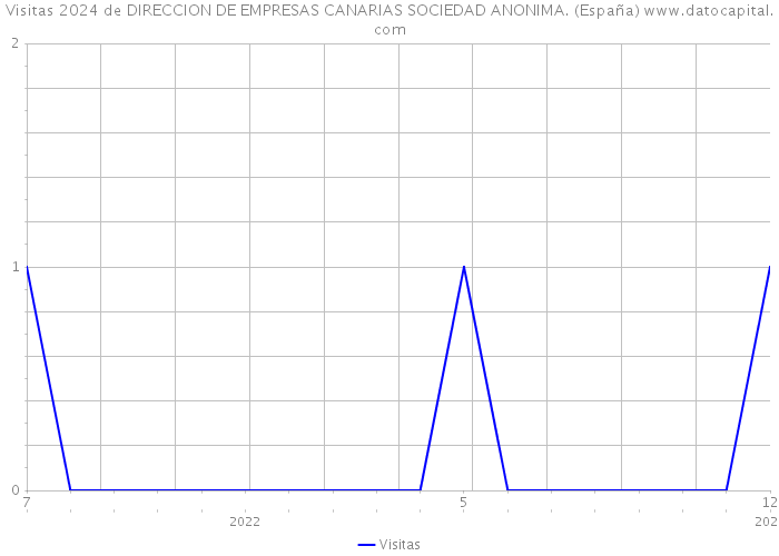 Visitas 2024 de DIRECCION DE EMPRESAS CANARIAS SOCIEDAD ANONIMA. (España) 