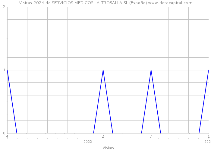 Visitas 2024 de SERVICIOS MEDICOS LA TROBALLA SL (España) 