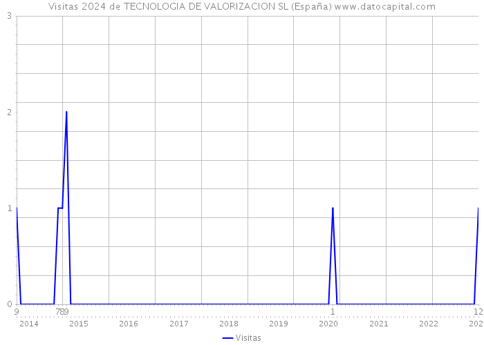Visitas 2024 de TECNOLOGIA DE VALORIZACION SL (España) 