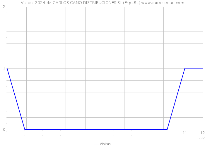 Visitas 2024 de CARLOS CANO DISTRIBUCIONES SL (España) 
