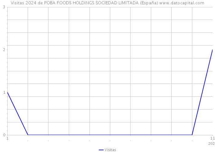 Visitas 2024 de POBA FOODS HOLDINGS SOCIEDAD LIMITADA (España) 