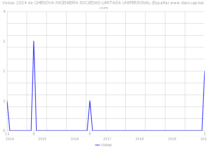 Visitas 2024 de GHENOVA INGENIERÍA SOCIEDAD LIMITADA UNIPERSONAL (España) 