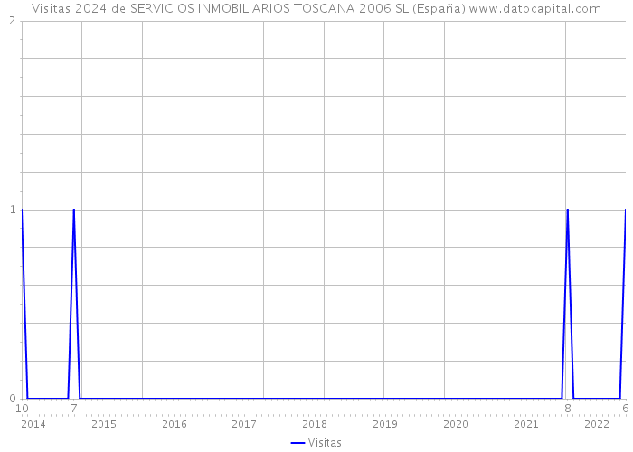 Visitas 2024 de SERVICIOS INMOBILIARIOS TOSCANA 2006 SL (España) 