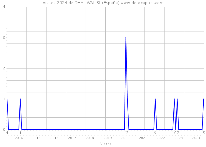 Visitas 2024 de DHALIWAL SL (España) 