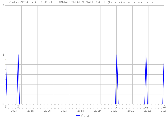 Visitas 2024 de AERONORTE FORMACION AERONAUTICA S.L. (España) 