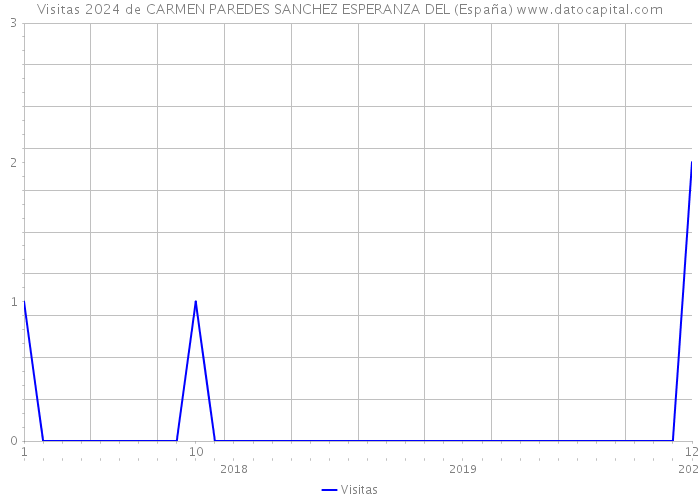 Visitas 2024 de CARMEN PAREDES SANCHEZ ESPERANZA DEL (España) 