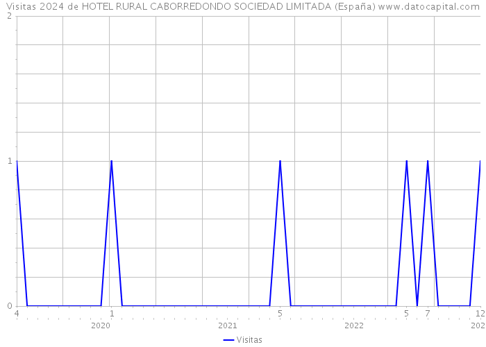 Visitas 2024 de HOTEL RURAL CABORREDONDO SOCIEDAD LIMITADA (España) 