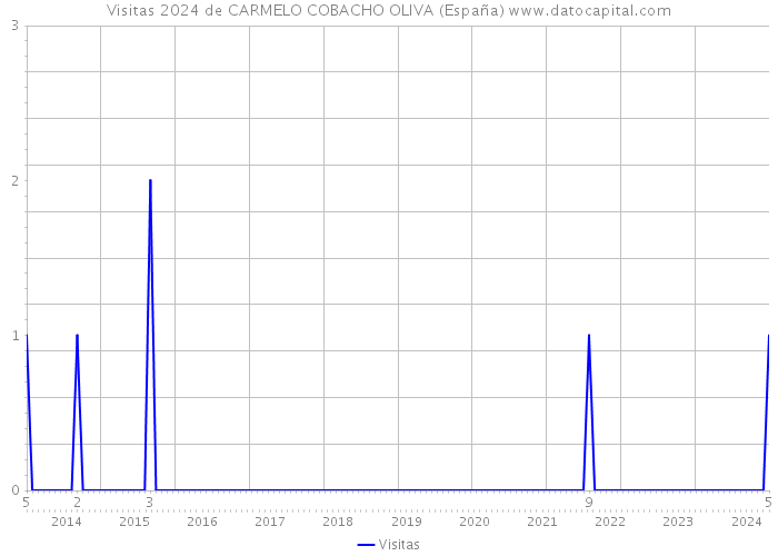 Visitas 2024 de CARMELO COBACHO OLIVA (España) 