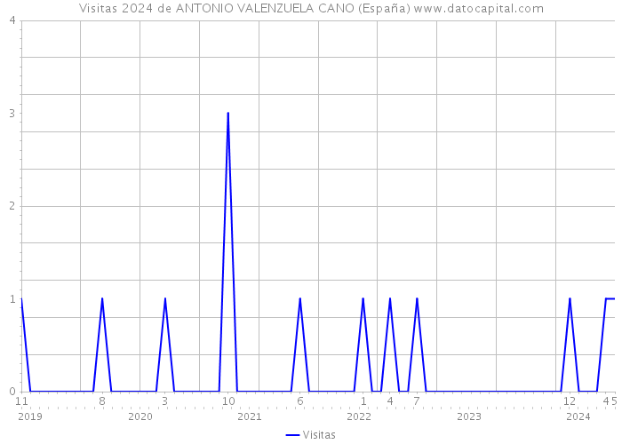 Visitas 2024 de ANTONIO VALENZUELA CANO (España) 