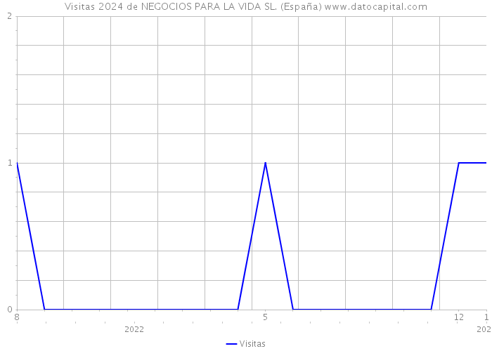 Visitas 2024 de NEGOCIOS PARA LA VIDA SL. (España) 