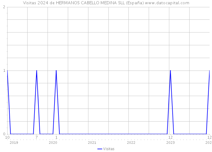 Visitas 2024 de HERMANOS CABELLO MEDINA SLL (España) 