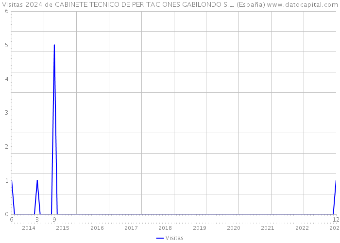 Visitas 2024 de GABINETE TECNICO DE PERITACIONES GABILONDO S.L. (España) 