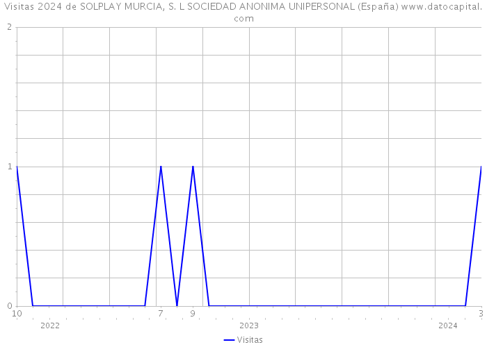 Visitas 2024 de SOLPLAY MURCIA, S. L SOCIEDAD ANONIMA UNIPERSONAL (España) 